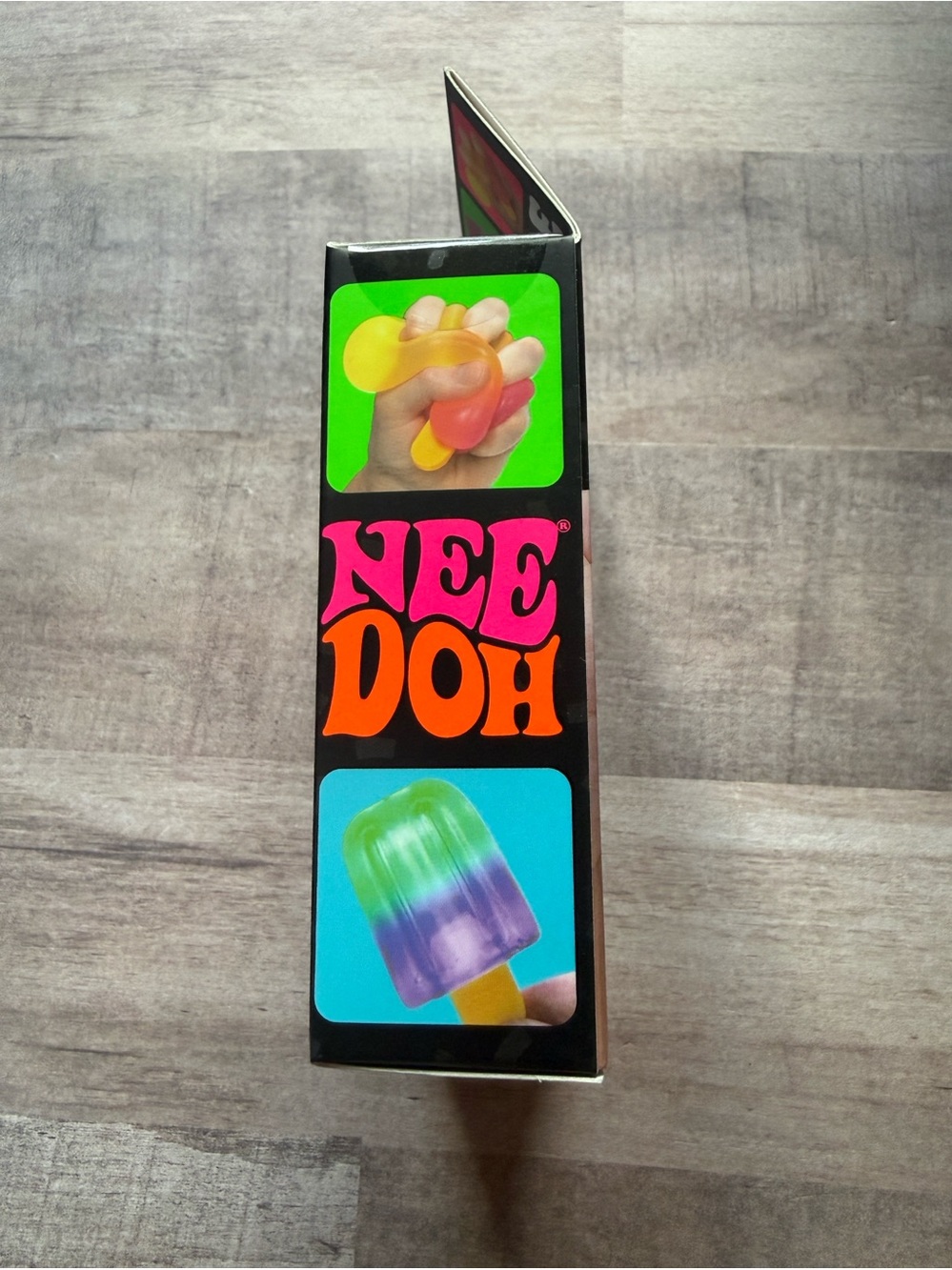 NEW Viral NeeDoh Nice-Sicle Super Solid Squish Rainbow Popsicle Fidget Toy Rare - Picture 4 of 5